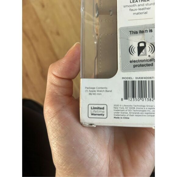 Apple Watch bang Vegan leather brown tan color 38/40 mm - Picture 3 of 5